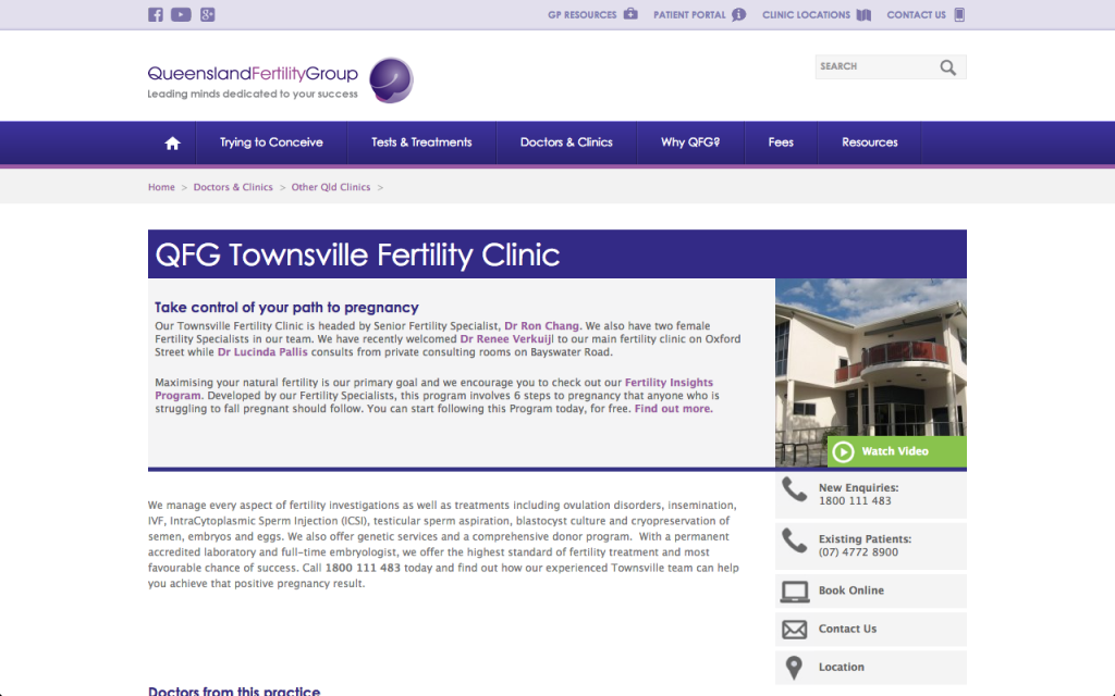 QFG Fertility Clinic, Townsville, QLD, Queensland, Australia
